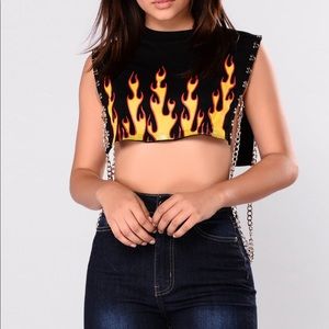 Fashion nova flame top